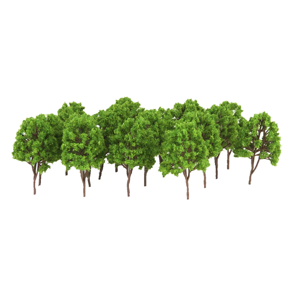 Lots 20 Plastic 1/160 N Scale Tree Model for Parking Building Railway Accs