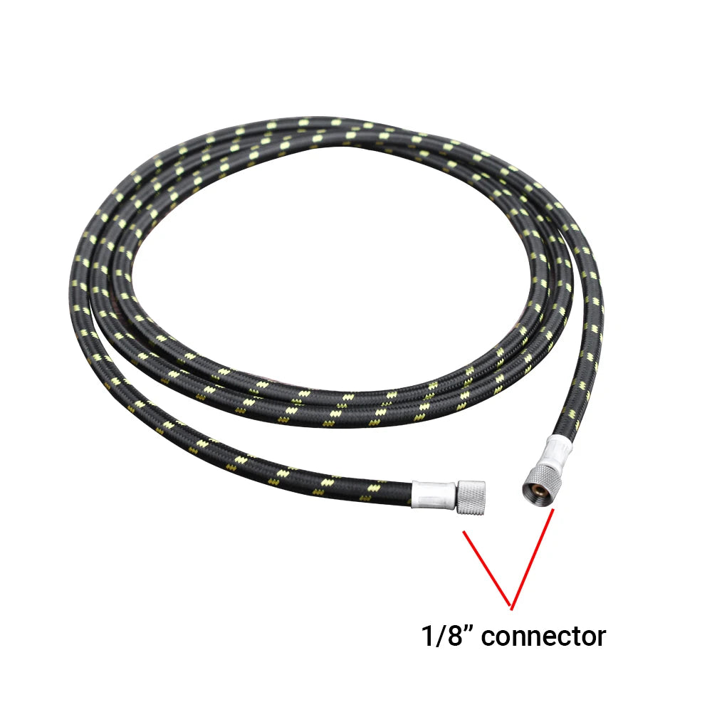 Professional Nylon Braided Airbrush Hose with Standard 1/8"*1.8m(5.9ft) Size Fitting on One End and a 1/8in For Air Brush DIY