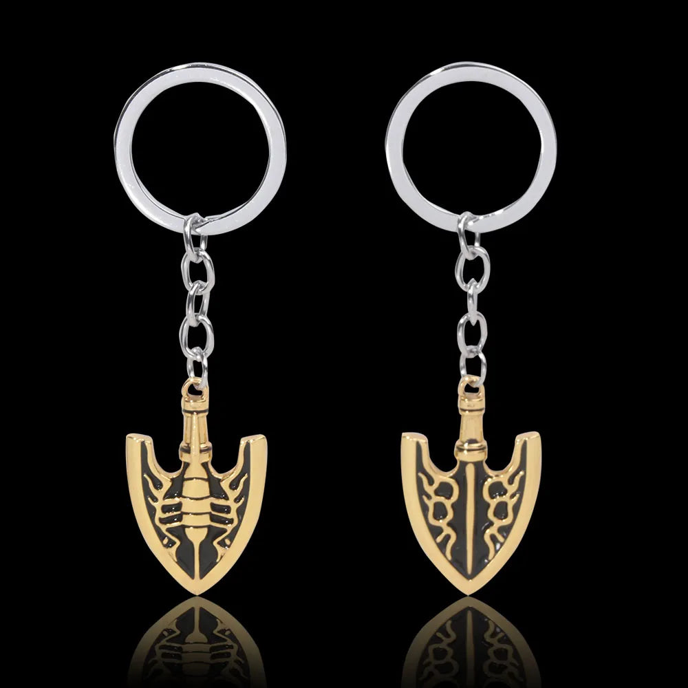 Anime JOJOS BIZARRE ADVENTURE Keychains Kujo Jotaro Arrow Metal Pendant Chain Choker Necklaces Charm Jewelry Gift