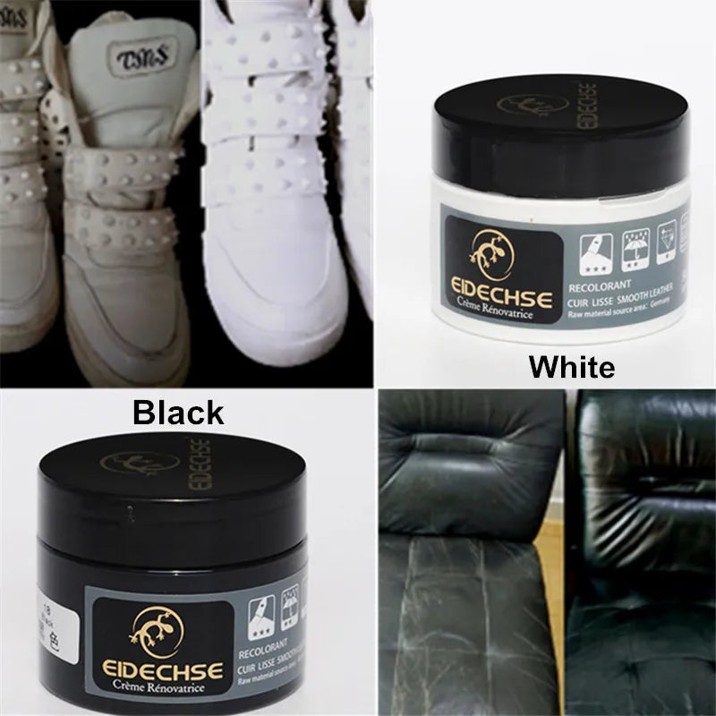 Leather Vinyl Repair Kit Leather Paint Cleaner for Auto Seat Sofa Leather Repair Coats Holes Scratch Cracks No Heat Liquid