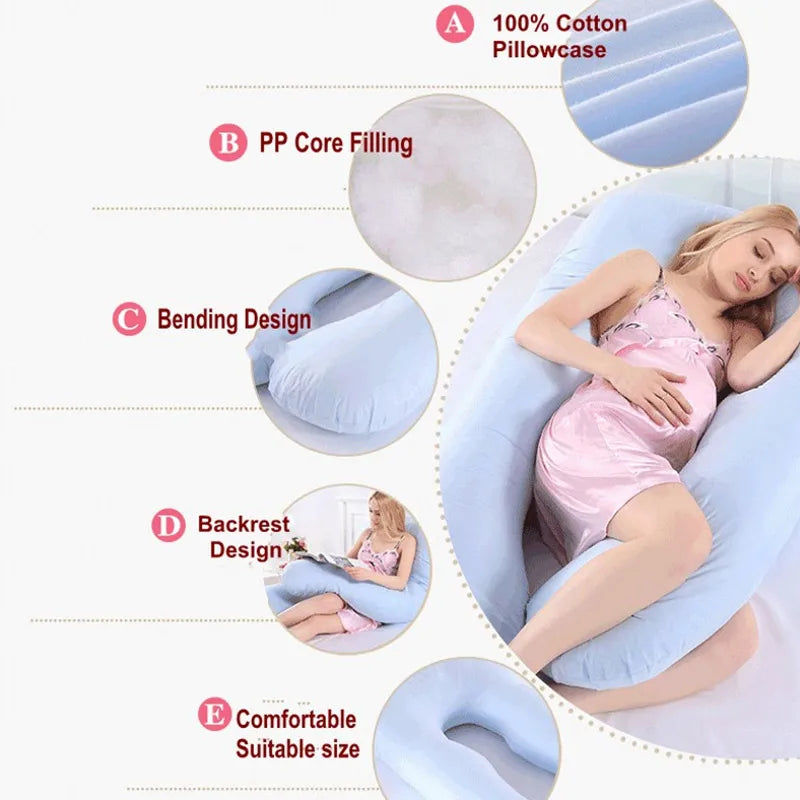 Pregnancy Arthritis Back Pillow 130*70cm Sleeping Waist Pillow for Pregnant Women Nursing Pillow Breastfeeding Cushion for Women