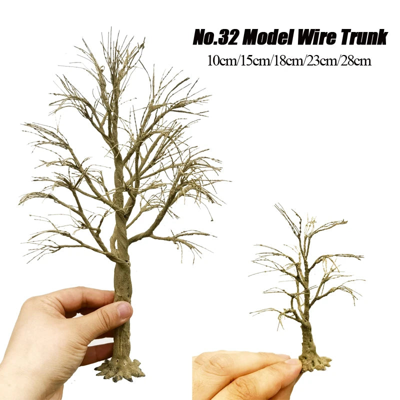 10cm/15cm/18cm/23cm/28cm Model Wire Tree Trunk for Making Handmade Tree Simulation Material Miniature Tree Model Train Layout
