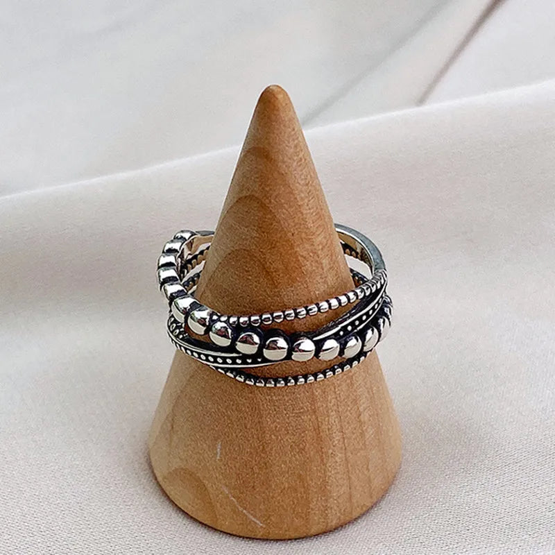 925 Sterling Silver Rings For Girls  Gothic Accessories Fashion Wedding Jewelry For Women GaaBou Jewellery