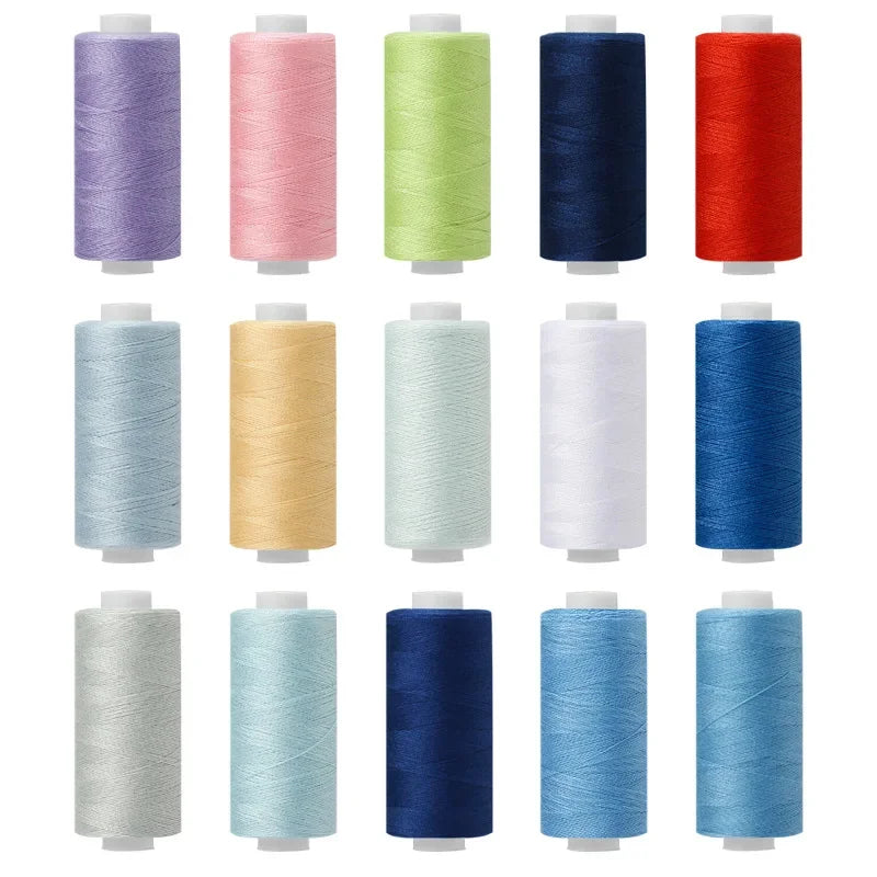 10 Rolls Polyester 402 Sewing Thread/cotton For Manual and Mechanical Use, 400 Yards, DIY
