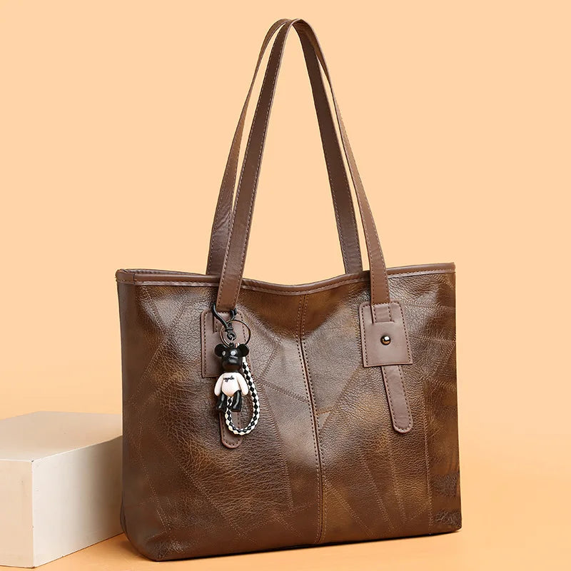 New large capacity bag for women, Korean version, trendy women's shoulder bag, hand-held commuting handbag