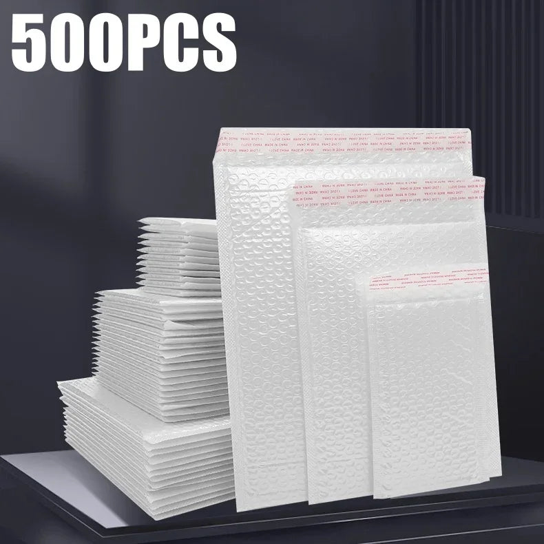 50-500 PCS White Foam Envelope Bags Self Seal Mailers Padded Shipping Envelopes With Bubble Mailing Bag Shipping Packages Bag