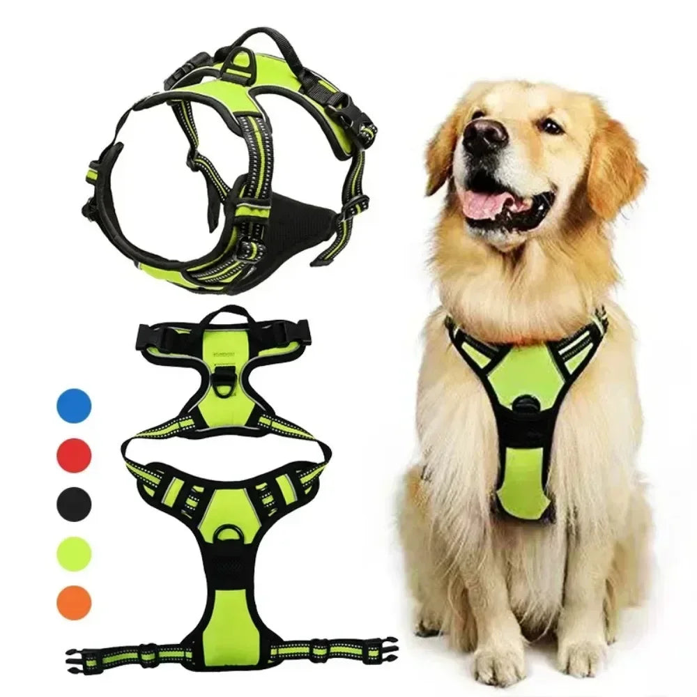 Harness Small Medium Large Dogs Reflective Adjustable Breathable