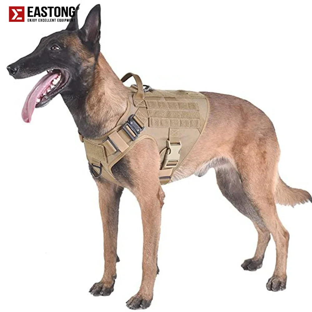 Tactical Dog Harness and Leash Set Buckle Quick Release Vest for Large Dogs K9 German Shepherd Training Dog Accessories