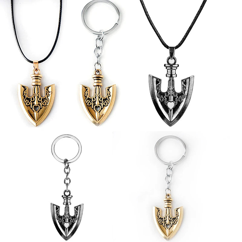 JOJOS Necklaces Kujo Jotaro Arrow Metal Pendant Chain Choker keychain Charm Gifts Jewelry collares