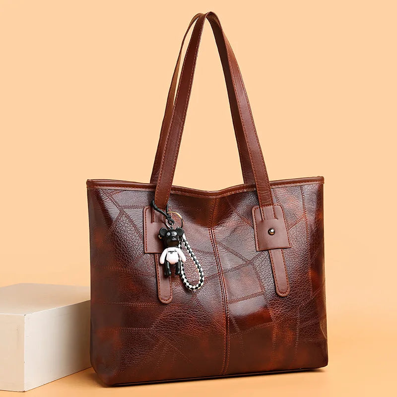 New large capacity bag for women, Korean version, trendy women's shoulder bag, hand-held commuting handbag
