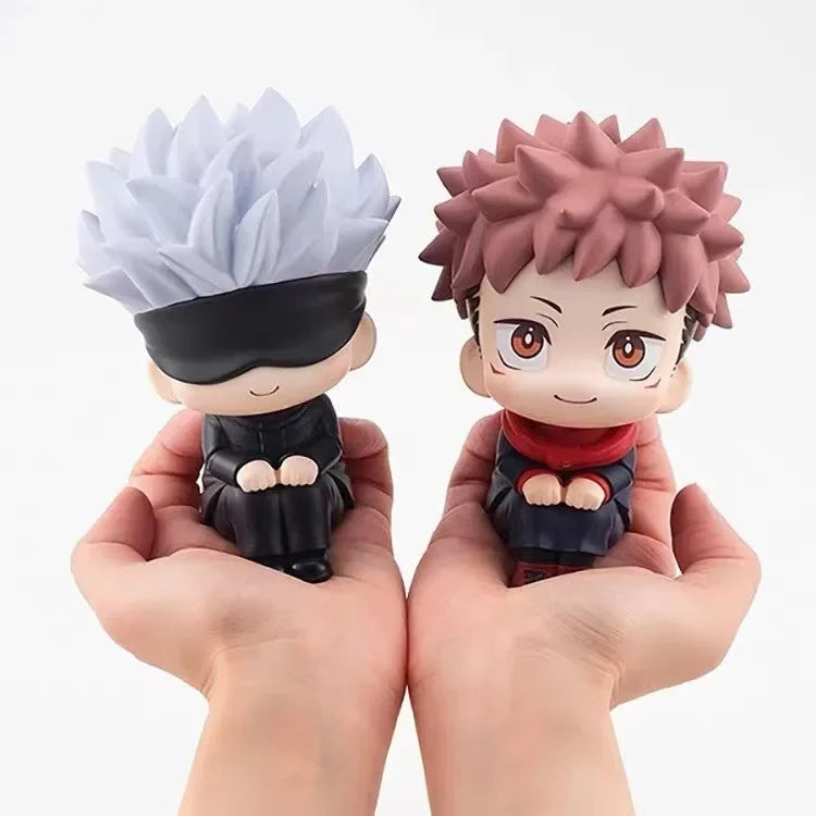 1-10pcsOriginal Jujutsu Kaisen Anime Figure Look Up Kkotsu Yuta Geto Suguru Anime Figure Q Version Cute Model Toys