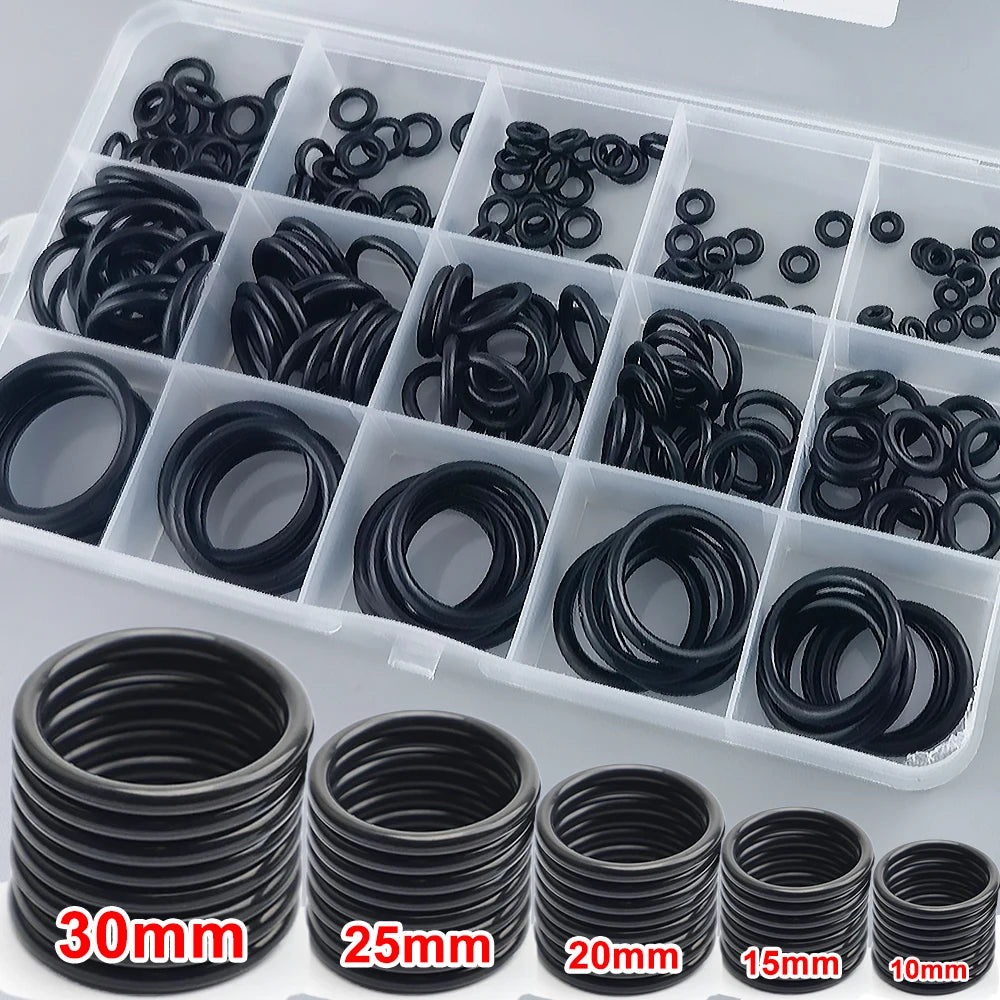 Rubber Round Gasket Sealing O Ring Set Elastic Oil Resist Washer Gaskets Seals for Faucet Professional Plumbing Repair