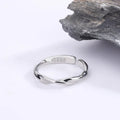 925 Sterling Silver Simple Twisted Wire Rings For Women Wedding Fine Jewelry Gift Wholesale