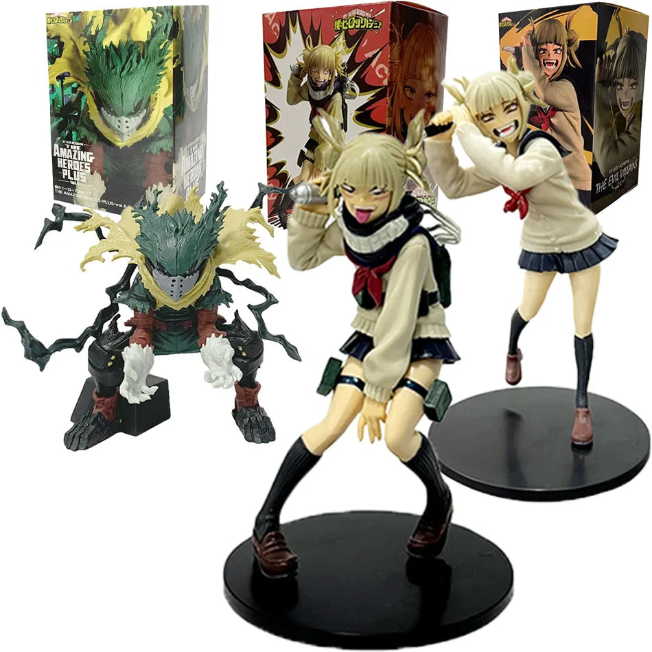 Anime My Hero Academia Anime Figure Character Toya Himiko Deku Boku Action Figures Character Collection Series Model Doll Gifts