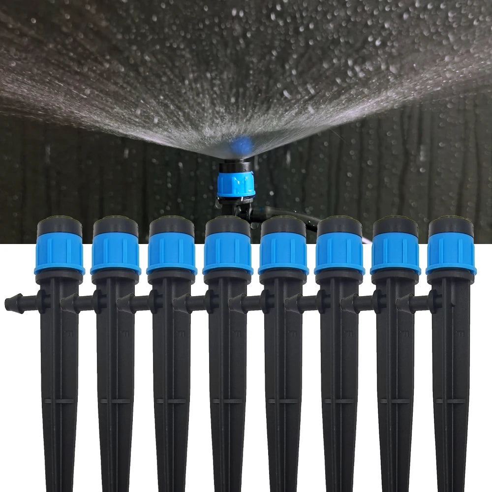 30pcs Adjustable 360° Sprinkler Nozzles for Garden and Greenhouse Watering - 4/7mm Hose Connectors and Accessories