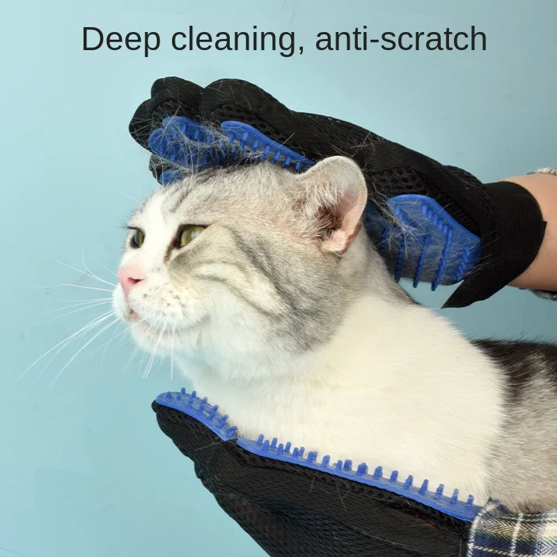 Silicone Pet Grooming Gloves Cat Dog Hair Brush and Comb Gloves to Bathe Cleaning Hair Removal  for Dog Animal Use Supplies