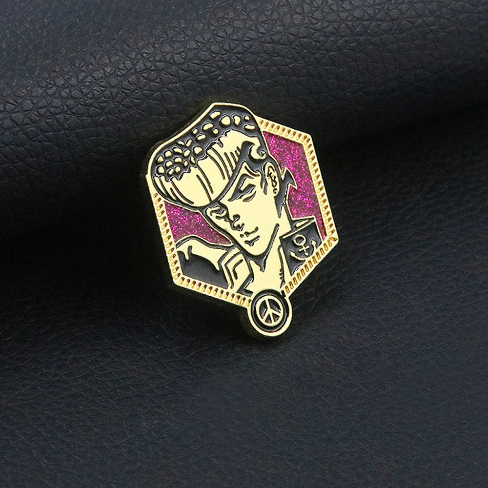 JoJos Bizarre Adventure Enamel Pins Custom Higashikata Josuke Metal Badge Brooch For Fans Cartoon Japanese Anime Jewelry