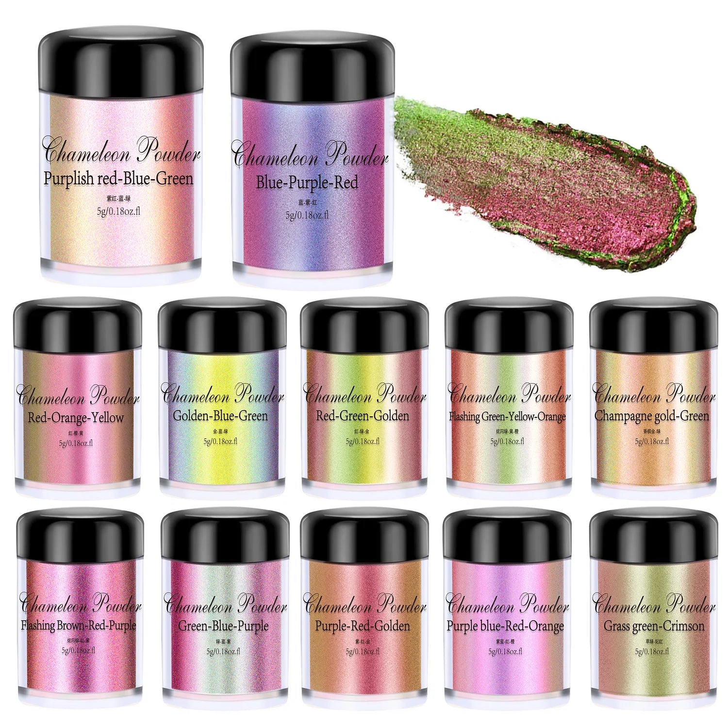 Chameleons Pigment Metallic Resin Pigments Epoxy Glitter Powder Mirror Chameleons Dye Magic Powder For Jewelry Making Supplies