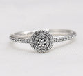 Authentic 925 Sterling Silver Jewelry Radiant Elegance Ring for Women Girl Wedding Birthday Party Gift Fine Jewelry