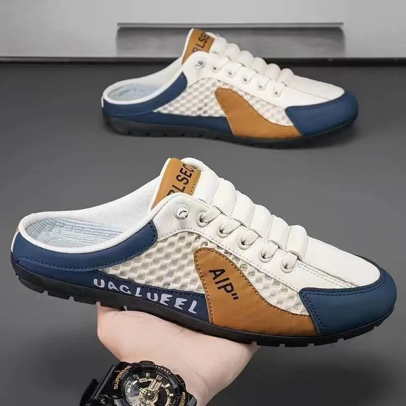 Half Carrier Men's Shoes Soft Sole Casual Comfortable Sneakers Men's Slip-on Beanie Shoes sneakers for men