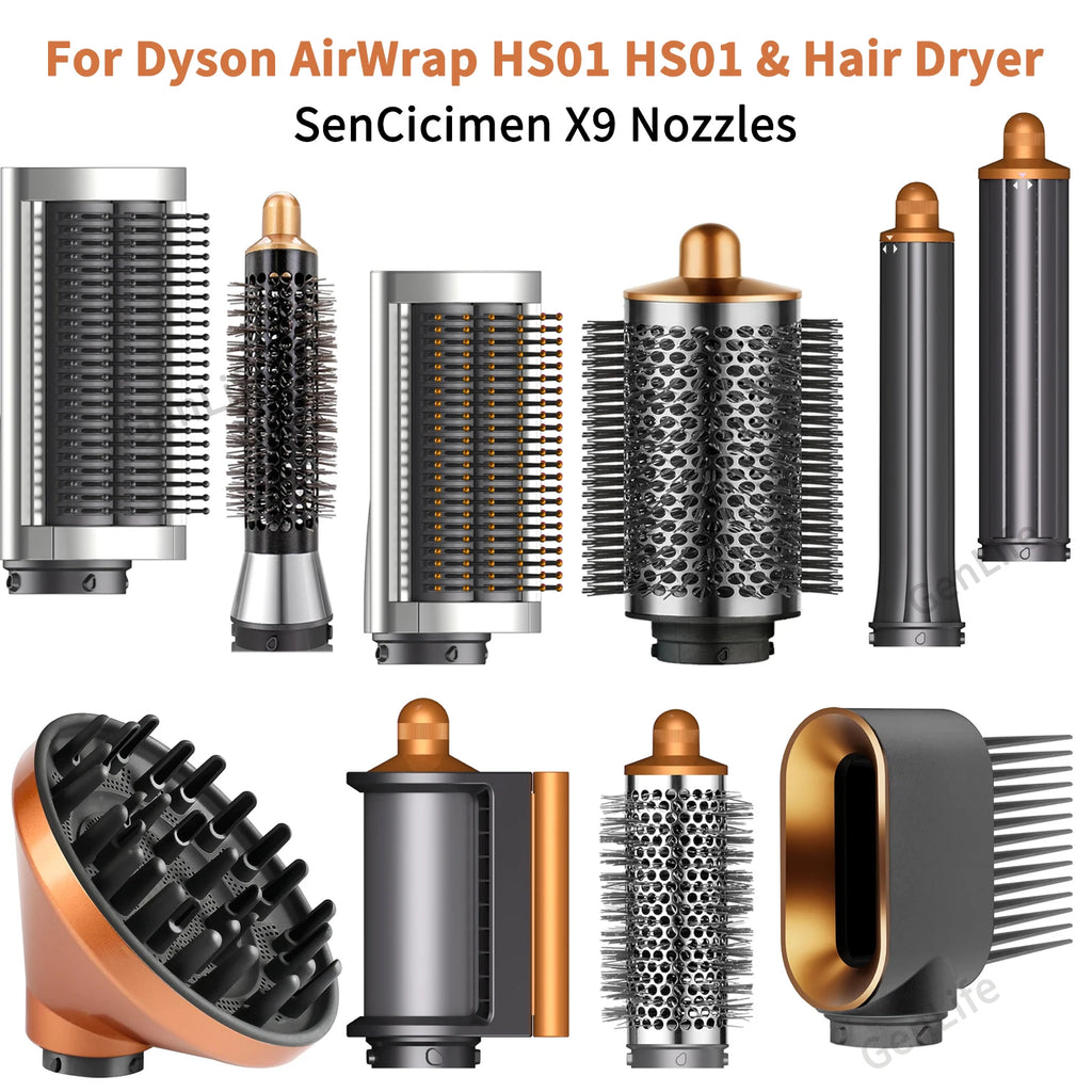 Fits Dyson Airwrap HS01 HS05 Hair Styling Nozzle Brush Anti fly Hair Nozzle For Dyson Hair Dryer Accessories Auto Hair Curling