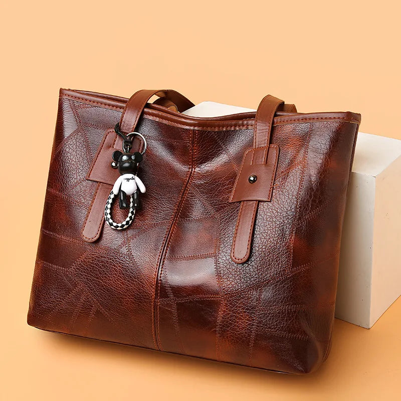 New large capacity bag for women, Korean version, trendy women's shoulder bag, hand-held commuting handbag