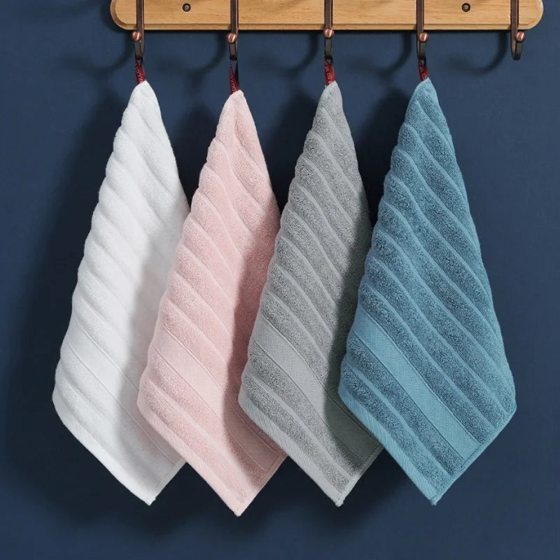 4pcs Sport Gym Towel Square Face Towel Strong Water Absorption Kids Children Small Pure Cotton Towel Wipe Hands 35*35cm