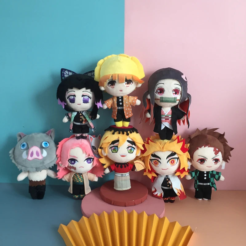 Japan Anime Slayer Tokitou Muichirou Tomioka Giyu Kamado Tanjirou Kamado Nezuko Agatsuma Zenitsu Plush Toy Doll Peluche Gift