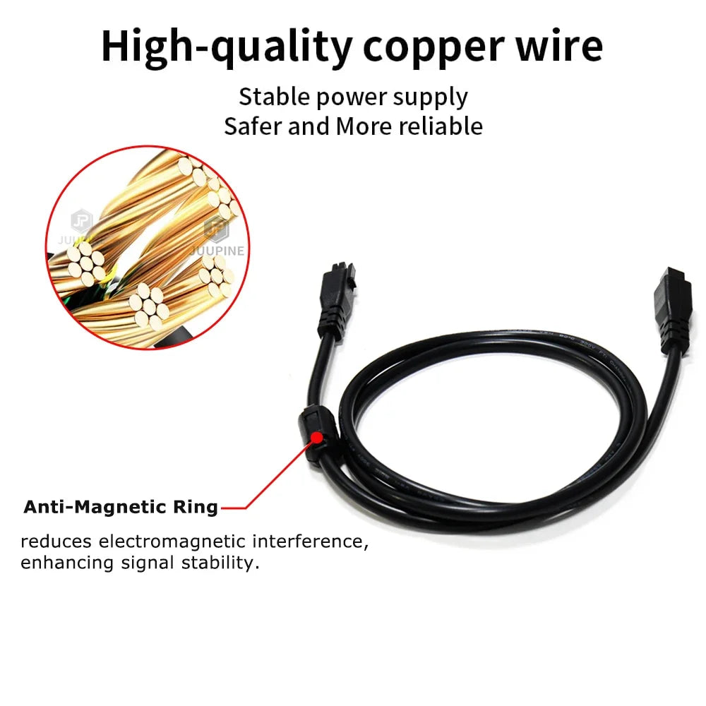 For Bambu Lab AMS Lite Extension Cable with Magnetic Ring Filter 1M/1.5/2M 4pin Cables Bambulab A1 A1mini 3D Printer Accessories