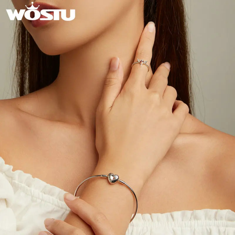 925 Solid Sterling Silver Punk Goth Bat Wings Braided Ring Black Heart CZ Retro Rings for Women Halloween Jewelry Gift Hiphop
