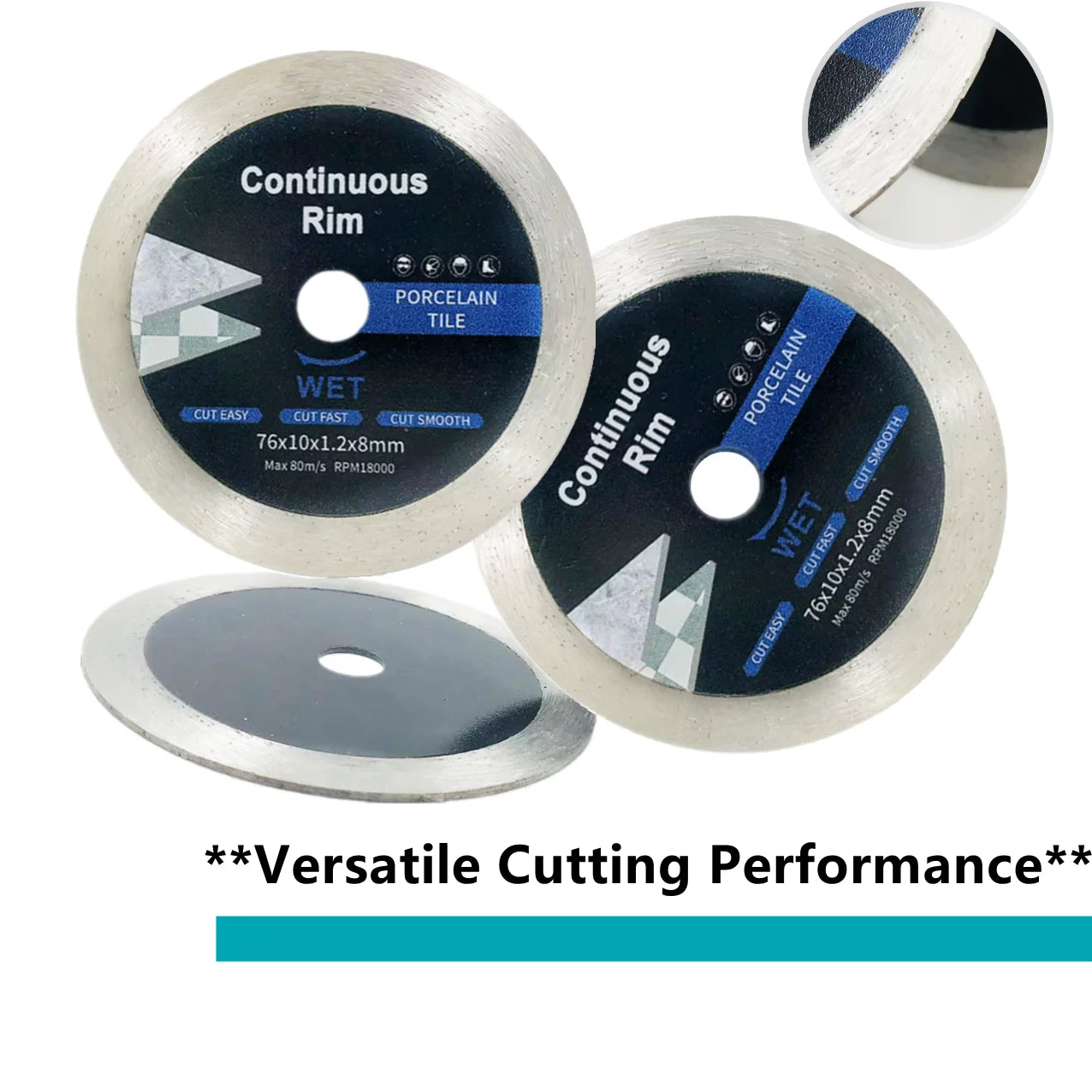 Diamond Cutting Blad 76mm Stone Cutting Disc Mini Circular Saw Blade for Cutting Concrete Ceramic Brick Marble steel, and glass