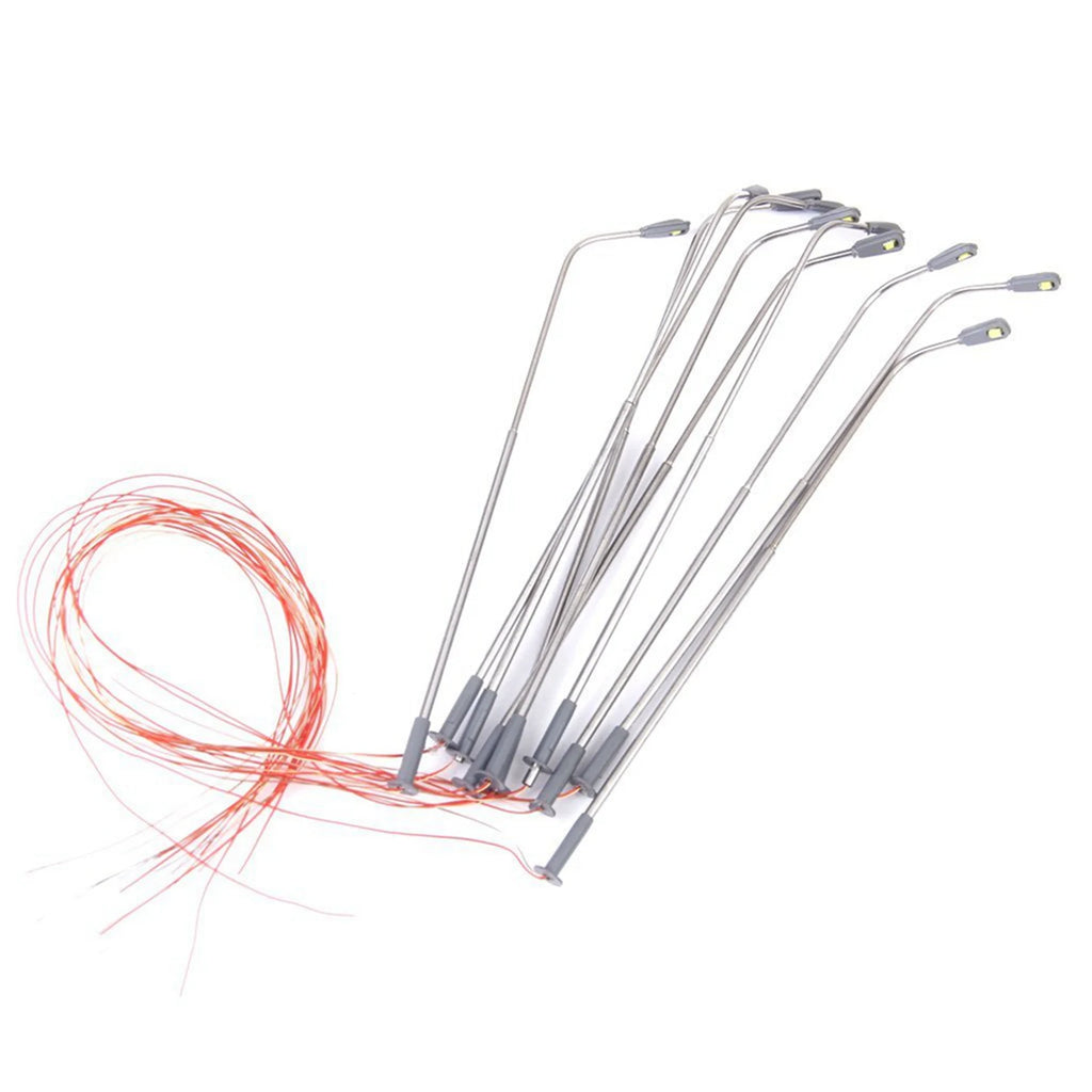 50 Pcs Model LED Street Lamp Lighting Single Train Layout Landscape 1: 100
