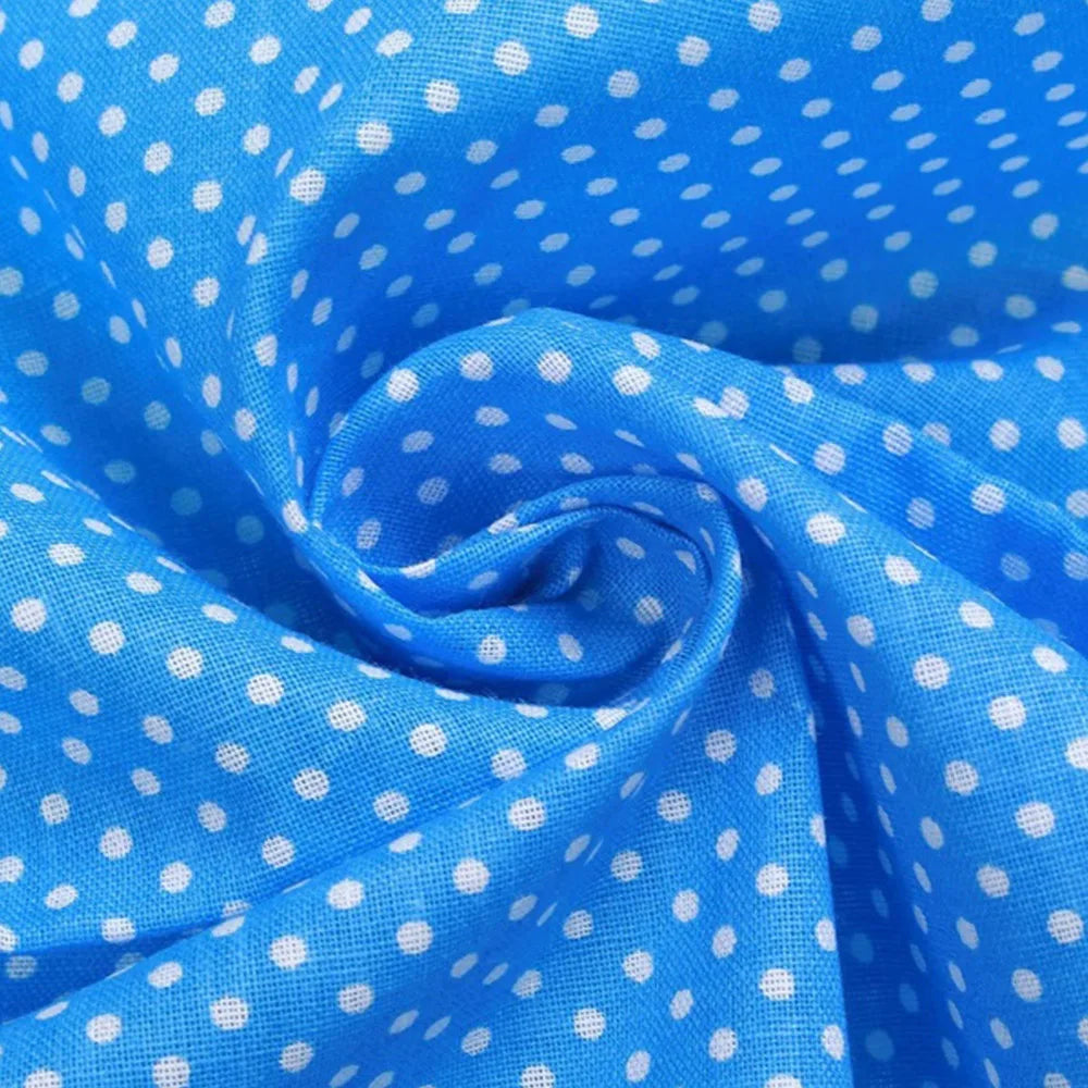 Polka Dot Fat Quarters Jelly Roll Cotton Fabric Bundles 25 x 25cm Quilting Fabric for Sewing 20Pcs