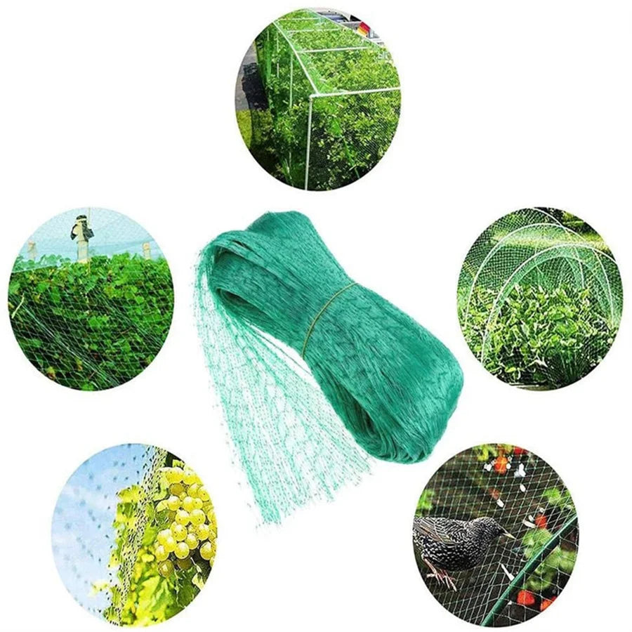Garden Netting Green Woven MeshProtect Plants Fruits Flowers TreesStretch Fencing Durable Net Stops BirdsDeer Animals
