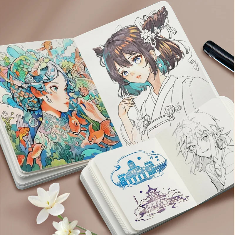 Drawing Book Watercolor Thick Paper Pocket Sketchbook GSM 230g Marker Acrylic Painting Paper  Art Supplies