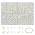 1610pcs Baroque Imitation Pearl Beads Jewelry Making Kit includes Heart Shape and Oval Pearl for Bracelet Necklace and Crafts Ma