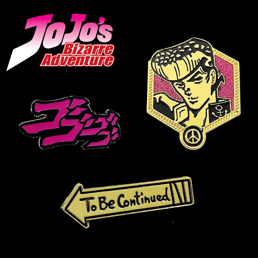 JoJos Bizarre Adventure Enamel Pins Custom Higashikata Josuke Metal Badge Brooch For Fans Cartoon Japanese Anime Jewelry