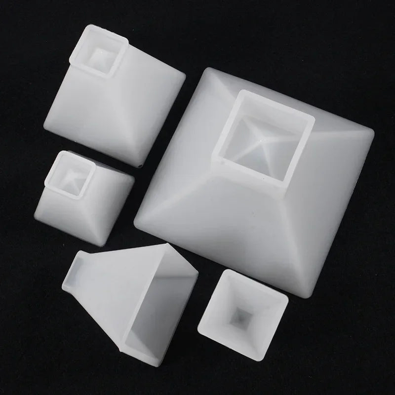 3D Pyramid Silicone Mold For DIY Crystal UV Epoxy Cubic Triangular Cone Home Decoration Arts and Crafts For Resin Model