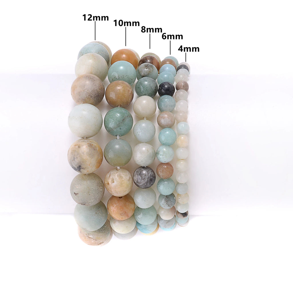 Natural Stone Beads Black Orange Agates Round Spacer Bead For Jewelry Making DIY Bracelet Necklace Handmade Accessories 6 8 10MM