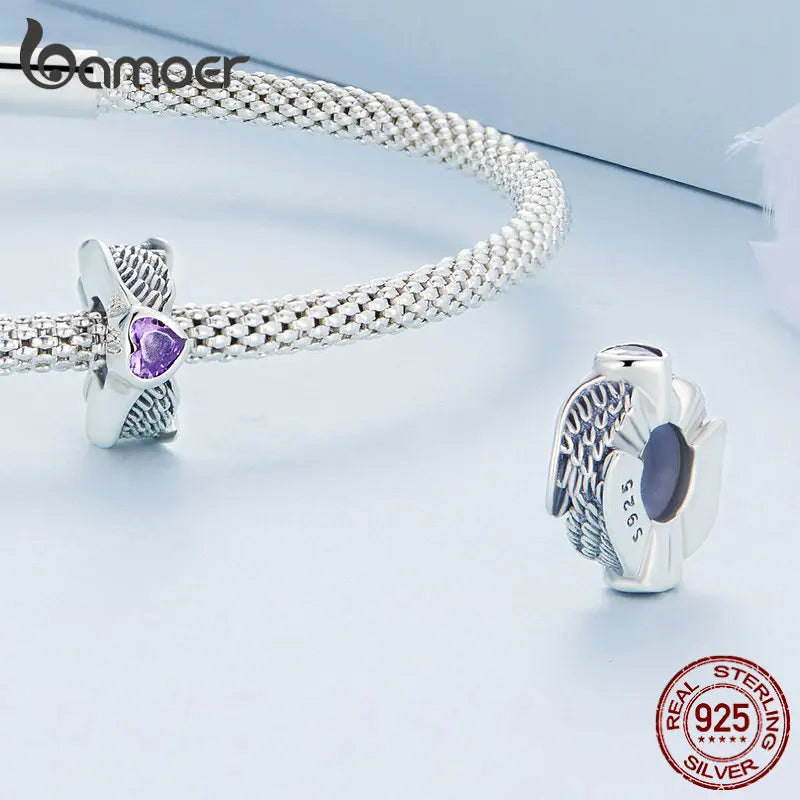 Solid Sterling Silver Clasp CZ pave Clip Charms Daisy Beads Stopper Safety Chain fit Original Charm Bracelet Jewelry Clip
