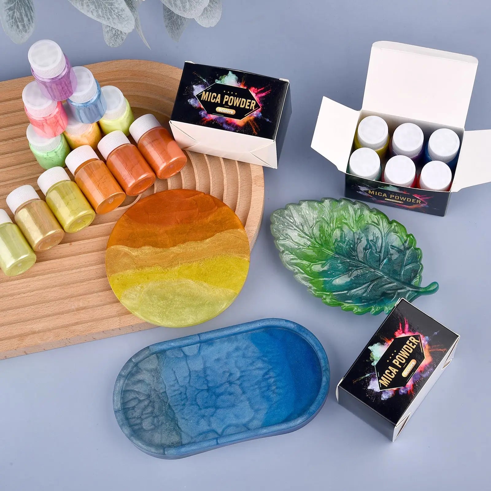 6 Colors/Set Pearl Powder Pigment DIY Epoxy Resin Mold Colorant Dye  Mineral Powder Epoxy Resin Dye Pearl Pigment Glitter Crafts