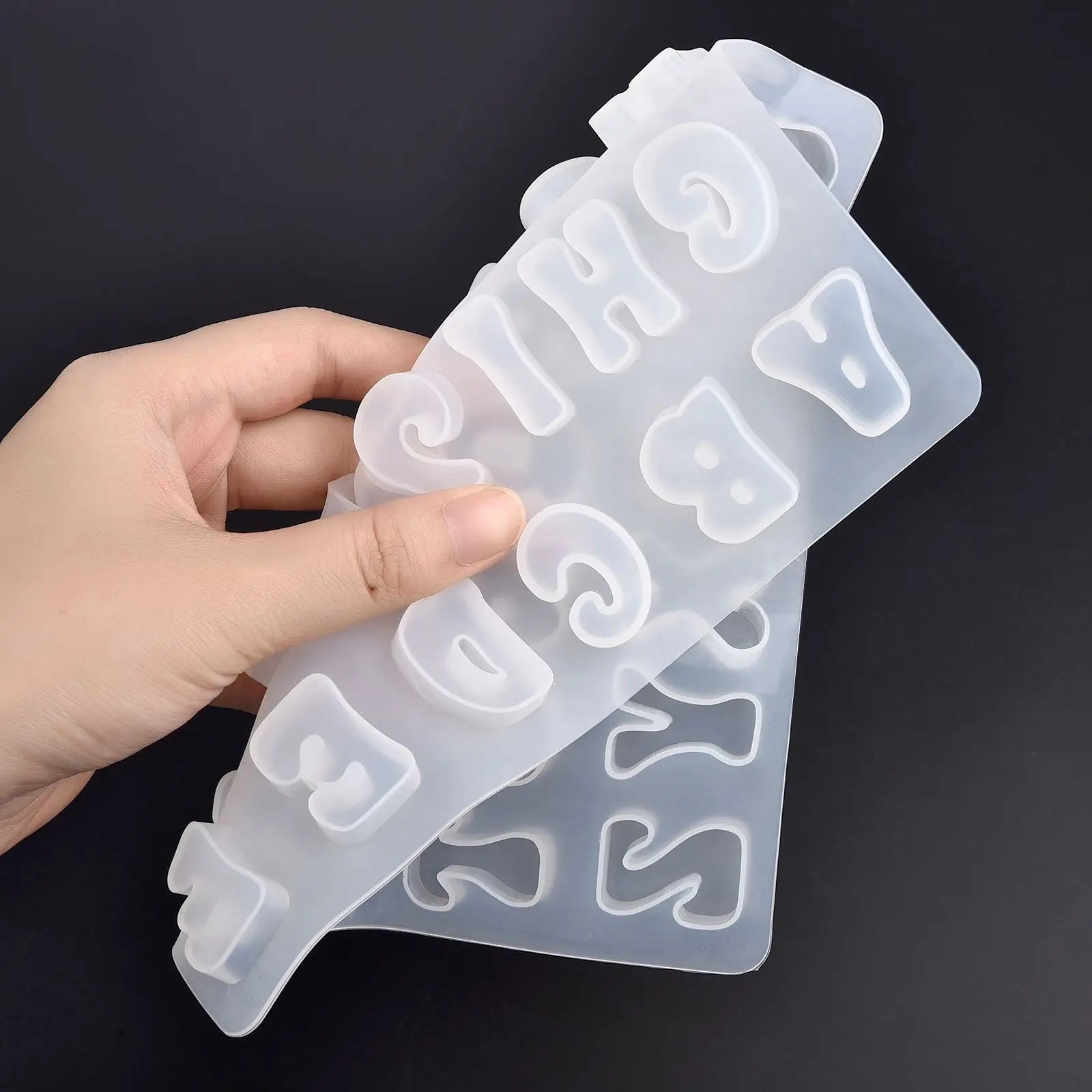 Alphabet Resin Mold DIY Earring Pendant Necklace Charms Keychain Letter Silicone Mold For Jewelry Making Handmade Crafts