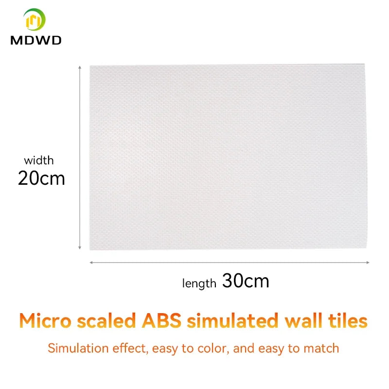 Abs Brick Sheet 1/100 1/150 1/200 Scale 20*30cm For Architectural Building Model Scenery Layout