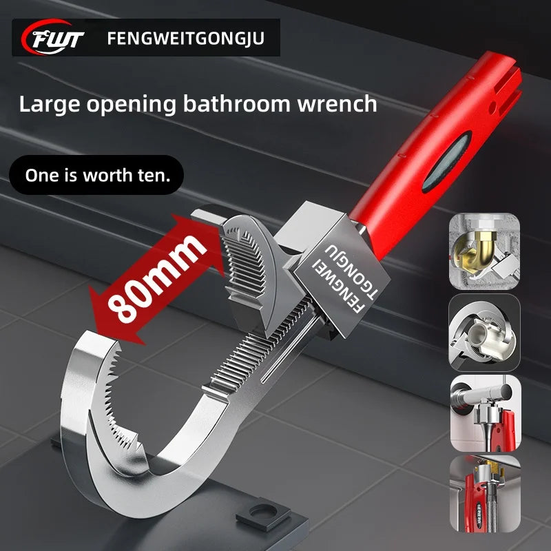 multi-functional sink wrench universal large open faucet bathroom special household water pipe installation tools