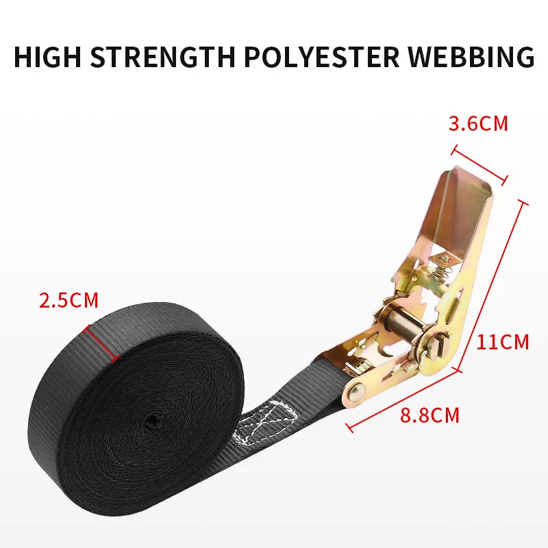 Truck Binding Strap Tightener Small Ratchet Tightener Self-Locking Rope Tightener Cargo Packing And Fixing Strap Airplane Strap