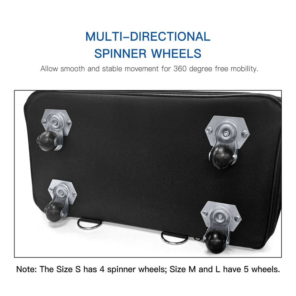 Suitcase on Wheels for Women Men Expandable Foldable Trolley Luggage Versatile Black Suitcase for Weekend Trip Overnight Bag