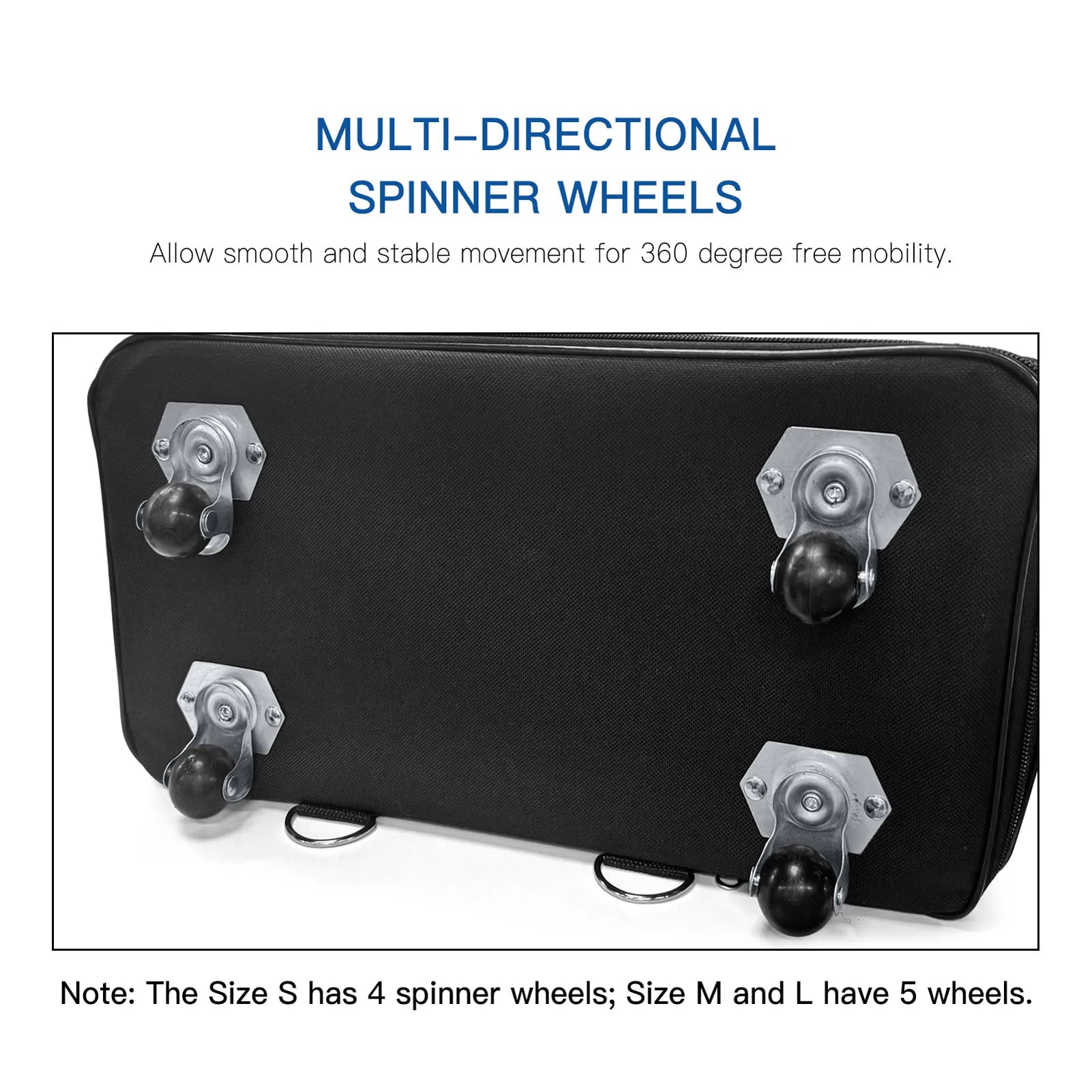 Suitcase on Wheels for Women Men Expandable Foldable Trolley Luggage Versatile Black Suitcase for Weekend Trip Overnight Bag