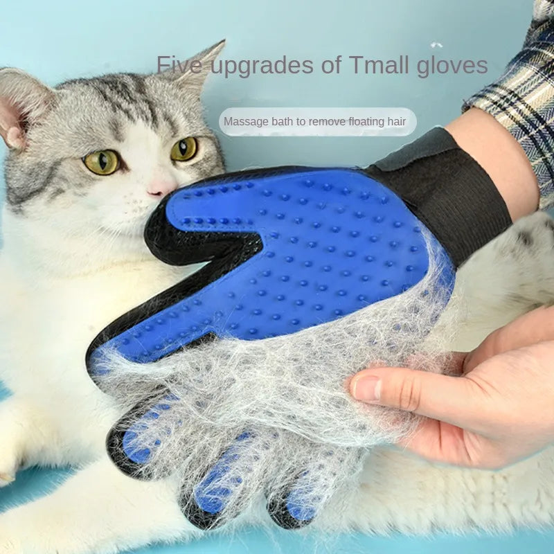 Silicone Pet Grooming Gloves Cat Dog Hair Brush and Comb Gloves to Bathe Cleaning Hair Removal  for Dog Animal Use Supplies