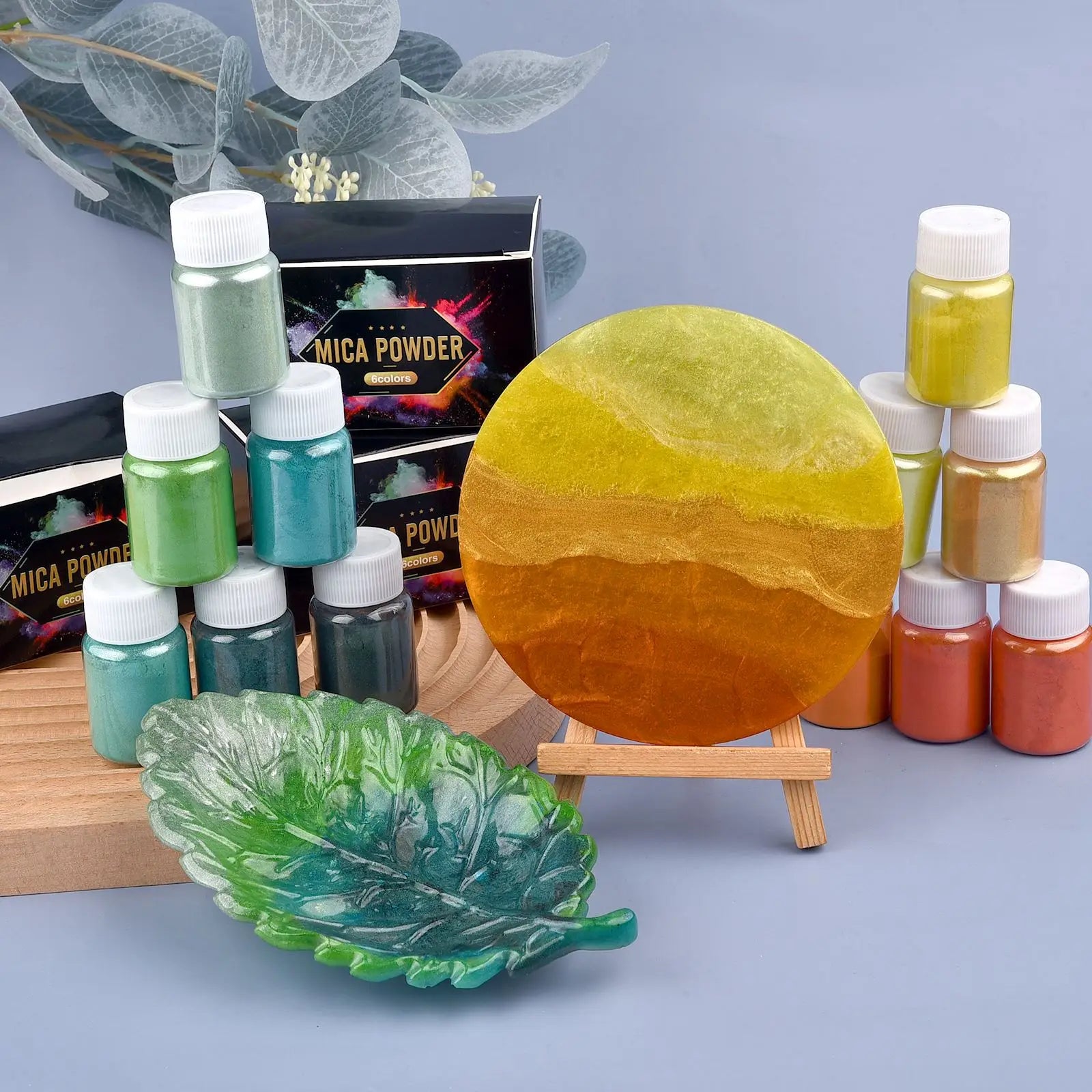 6 Colors/Set Pearl Powder Pigment DIY Epoxy Resin Mold Colorant Dye  Mineral Powder Epoxy Resin Dye Pearl Pigment Glitter Crafts