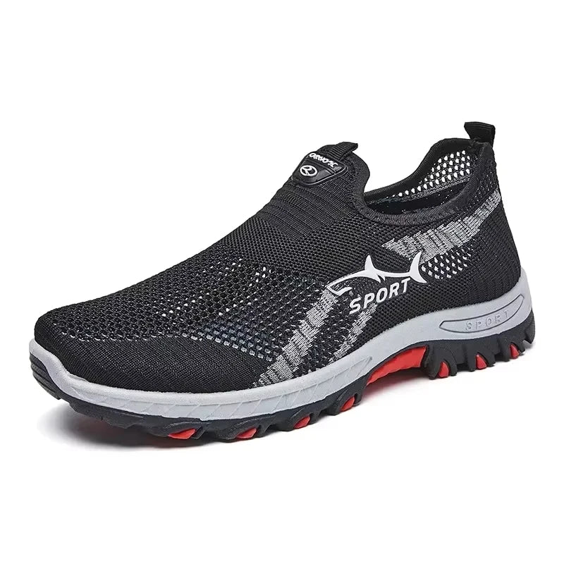 Summer Mesh Men'S Lightweight Sports Shoes Men'S Fashionable Casual Walking Shoes Breathable Men'S Comfortable Walking Shoes